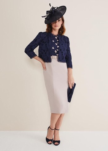 Phase Eight Zita Lace Jackets Navy Canada | UARCKJ-540